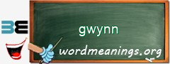 WordMeaning blackboard for gwynn